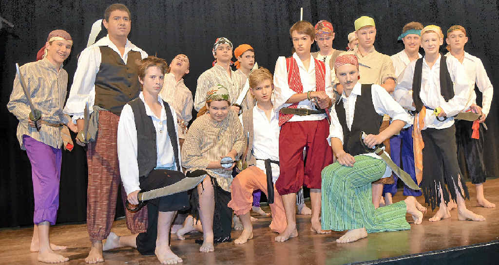 PIRATE PERFORMANCE: SOTE students rehearse for their upcoming musical.